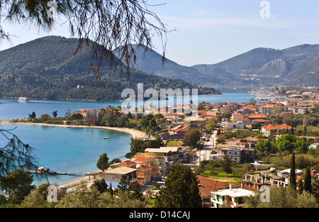 Nydri Bucht auf der Insel Lefkada, Griechenland Stockfoto