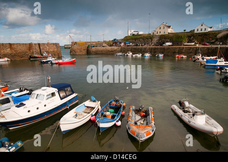 Braye Hafen auf Alderney, Kanalinseln Stockfoto