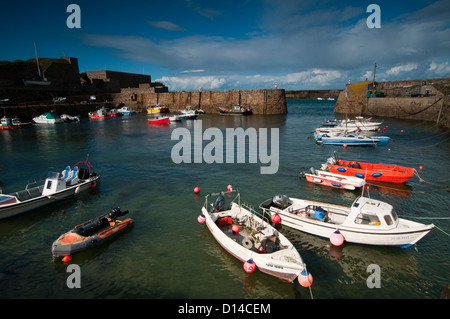 Braye Hafen auf Alderney, Kanalinseln Stockfoto