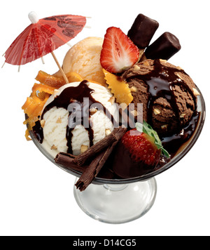 Multi-Geschmack-Eis Stockfoto