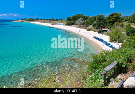 Malerischen Strand von Agios Ioannis auf Chalkidiki in Griechenland