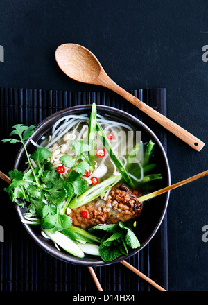 Vietnamesische Nudelsuppe Stockfoto