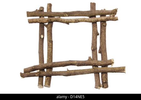 Stöcke in Form des Quadrats angeordnet Stockfoto