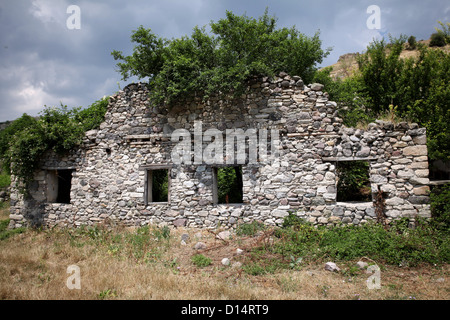Zerfallenen Haus in Mariovo Region, Mazedonien Stockfoto