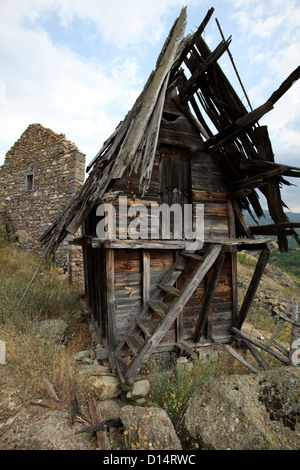 Haus in Mariovo Region Mazedonien bröckelt Stockfoto