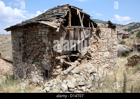 Zerfallenen Haus in Mariovo Region, Mazedonien Stockfoto