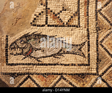 Alte byzantinische Mosaik in der Euphrasius-Basilika. Kroatien, Porec Stockfoto