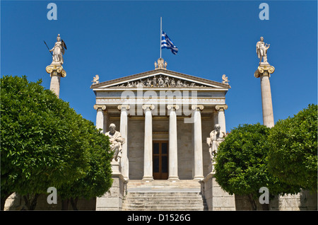 Die Akademie von Athen, Athen, Griechenland Stockfoto