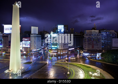 Avenida 9 de Julio in Buenos Aires Stockfoto