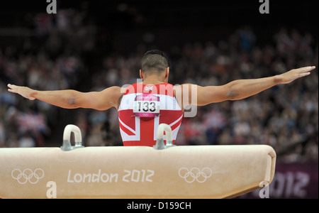 Louis Smith (GBR, Großbritannien). Individuelle Gymnastik Stockfoto