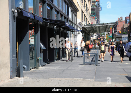 14th Street, Meatpacking District, Downtown Szeneviertel, Manhattan, New York City, USA Stockfoto