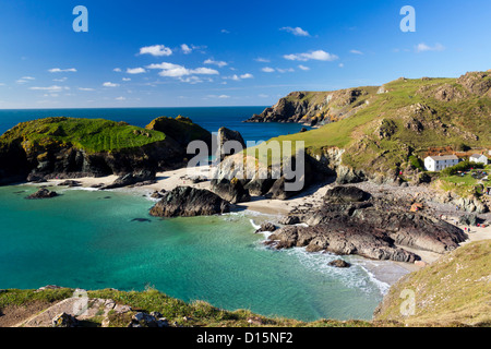 Kynance Cove auf der Lizard Halbinsel Cornwall England UK Stockfoto
