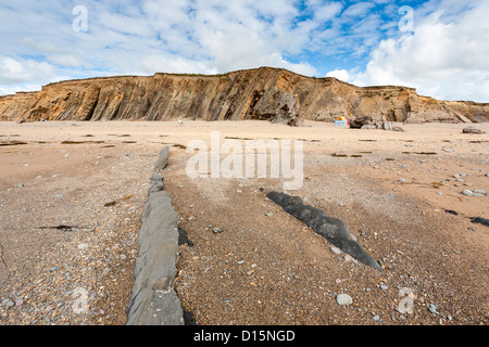 Widemouth Bay in der Nähe von Bude auf der nördlichen Küste Cornwalls, England UK Stockfoto