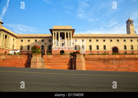 Nord Block in Raisina Hill, New Delhi, Indien Stockfoto