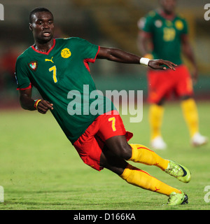Olivier Boumal von Kamerun in Aktion während der 2009 FIFA U-20 World Cup Gruppe C-match gegen die Vereinigten Staaten. Stockfoto