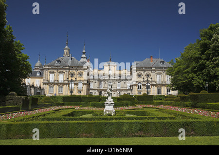 Königlicher Palast von La Granja de San Ildefonso, Spanien Stockfoto