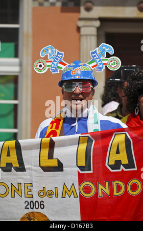 Italienische Fußball-Fan, Danzig, Euro 2012, Polen Stockfoto