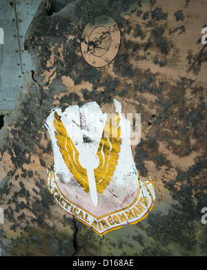 Amerikanische Luftfahrtgerät auf Vietnam Militärhistorischen Museum, Hanoi, Vietnam Stockfoto