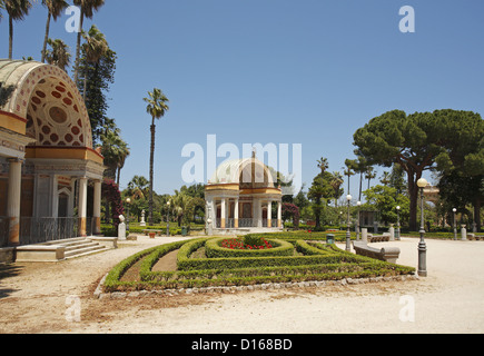 Der Park der Villa Giulia (Villa del Popolo) in Palermo, Italien Stockfoto