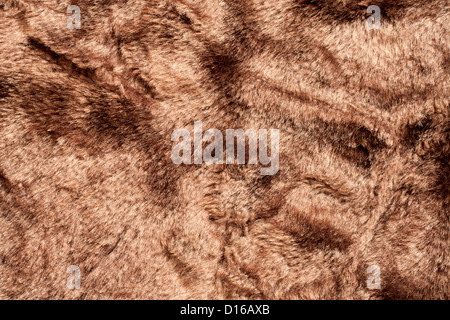 Künstliche Bären Fell Hintergrund Textur closeup Stockfoto