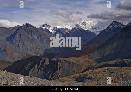 Belukha Berg - der höchste Gipfel des Altai-Gebirges, Russland Stockfoto