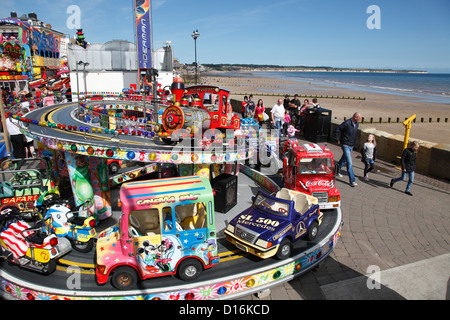 Ein Vergnügungspark am Strand von Bridlington, East Riding, England, U.K Stockfoto