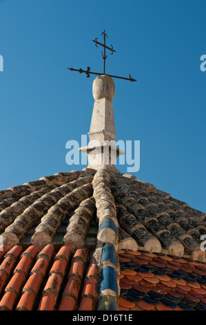 Fliesen im Dome, Kirche von Sankt Justa und Rufina Saint Turm detail Stockfoto
