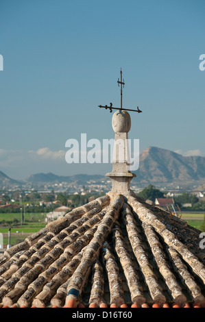 Fliesen im Dome, Kirche von Sankt Justa und Rufina Saint Turm Detail, Stockfoto