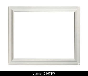 weiße Holz-finish Bilderrahmen Stockfoto