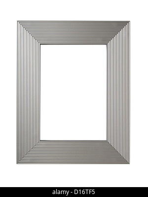 Silber Bilderrahmen Metall-finish Stockfoto