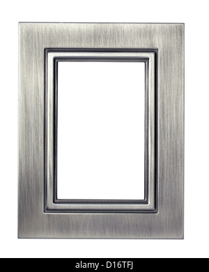 Silber Bilderrahmen Metall-finish Stockfoto