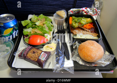 Illinois, IL Cook County, O'Hare International Airport, ORD, Inflight, Passagierkabine, United, Verkehrsflugzeug Flugzeug Flugzeug Flugzeug Flugzeug, Flugzeug, P Stockfoto