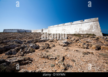 Sagres, Portugal, Fortaleza de Sagres Stockfoto