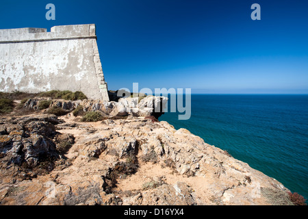 Sagres, Portugal, Fortaleza de Sagres Stockfoto