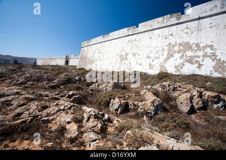 Sagres, Portugal, Fortaleza de Sagres Stockfoto