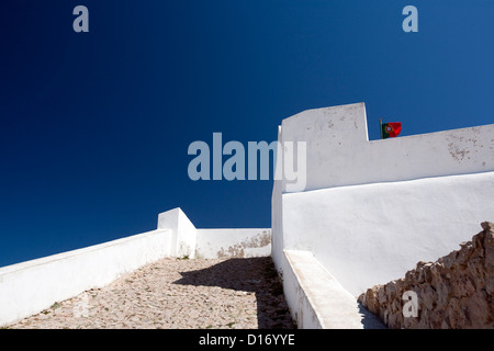 Sagres, Portugal, Fortaleza de Sagres Stockfoto