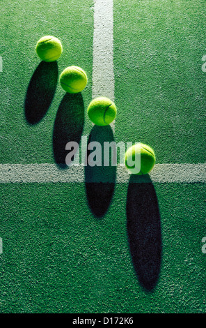 Abstrakte Sicht auf Tennis satinierten. Stockfoto