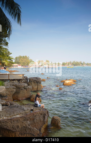 Ochheuteal Beach, Sihanoukville, Kambodscha Stockfoto
