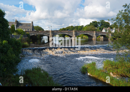 Newton Stewart, River Cree, Brücke, Dumfries and Galloway, Schottland, Großbritannien Stockfoto