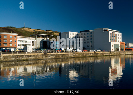 ehemaligen Dock SA1 Entwicklung Swansea Süd wales uk Stockfoto