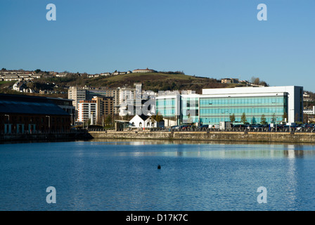 ehemaligen Dock SA1 Entwicklung Swansea Süd wales uk Stockfoto