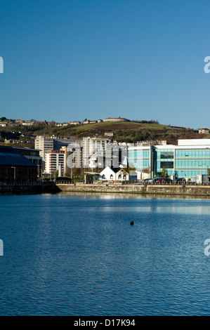 ehemaligen Dock SA1 Entwicklung Swansea Süd wales uk Stockfoto