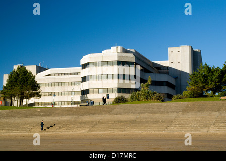 Swansea Beach und County Hall, Swansea, Südwales, uk Stockfoto