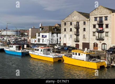 Weymouth, Hafen, Fischerboote,, Dorset, England, UK. Europa Stockfoto