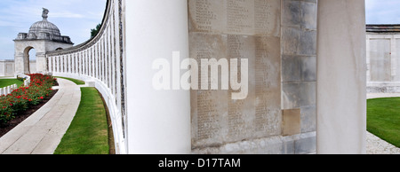 Commonwealth War Graves Kommission Tyne Kinderbett Cemetery für ersten Weltkrieg eine britische Soldaten in Passendale, Flandern, Belgien Stockfoto