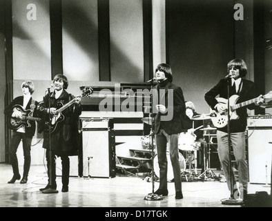 DIE BYRDS Promo-Foto der US-pop-Gruppe über 1965 von l: Mike Clark, Dave Crosby, Gene Clark, Roger McGuinn Stockfoto