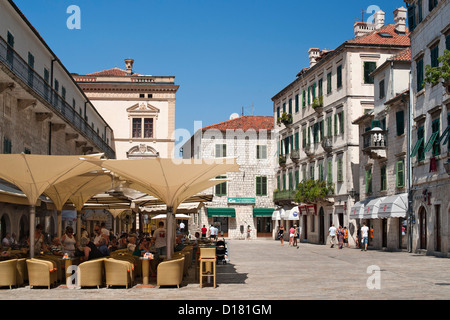 Die Altstadt von Kotor in Montenegro. Stockfoto