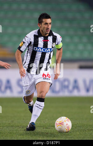 Giampiero Pinzi (Udinese), 6. Dezember 2012 - Fußball / Fußball: UEFA Europa League Gruppe A Match zwischen Udinese 0-1 Liverpool im Stadio Friuli in Udine, Italien. (Foto von Maurizio Borsari/AFLO) [0855] Stockfoto