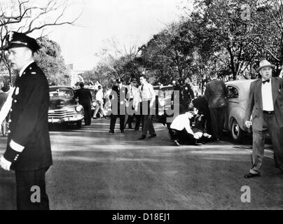 Der Atlantic Conference. Franklin Roosevelt und Churchill mit deren leitender Berater an Bord der HMS Prince Of Wales am 12. Aug. Stockfoto