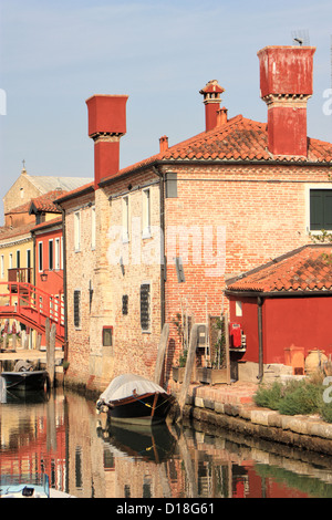 Typische venezianische Lagune-Haus auf der Insel Torcello Stockfoto